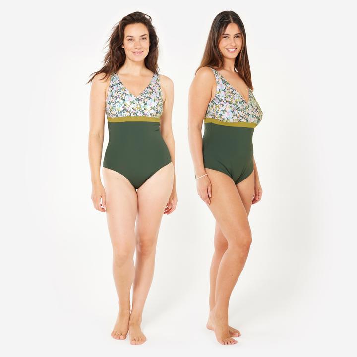 Image du produit Nabaiji Maillot de bain 1 pièce forte poitrine natation Femme - Mia all mini vert (48, 50)