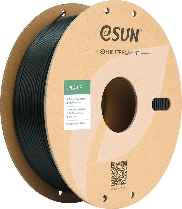 Produktbild eSUN ePLA-CF Carbon Grün Filament 1.75mm 1Kg (PLA, 1.75 mm, 1000 g, Grün)