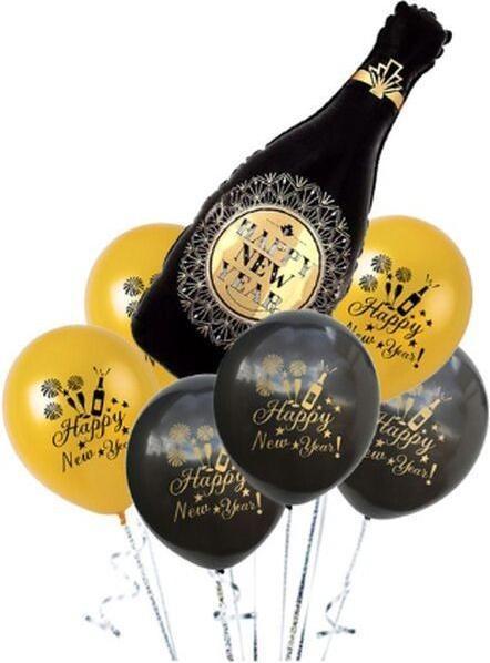 Produktbild MU Style 7-teiliges Luftballon Set Silvester (7 x)