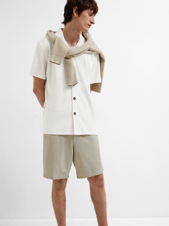Immagine prodotto Selected Homme Camicia a maniche corte con collo cubano a coste (M)