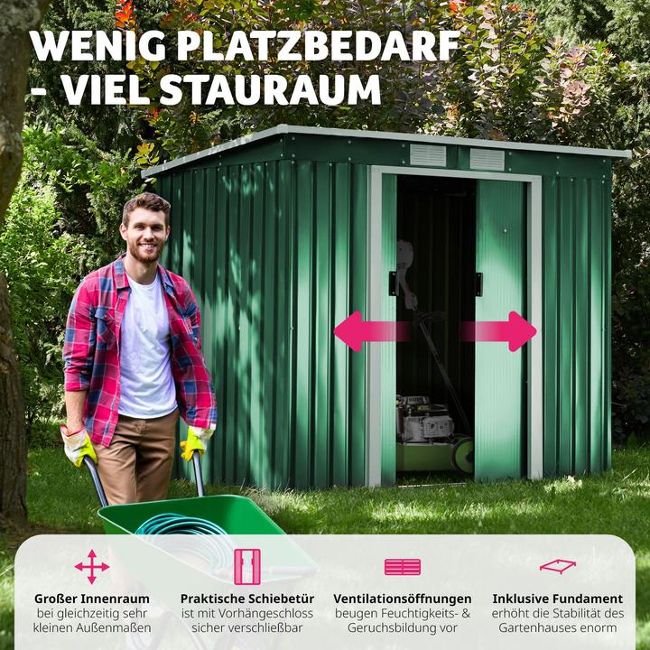 Produktbild tectake Gartenhaus mit Schrägdach