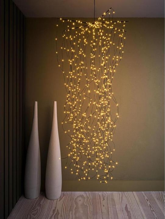Produktbild STT LED Lichterkette Angel Hair Waterfall 1.5 m, Schwarz