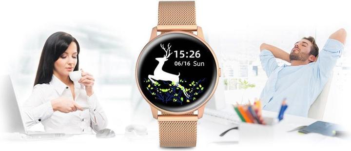 Actual product image Gino Rossi Smartwatch SW015-4 Różowe złoto (SW015-4) (45 mm)