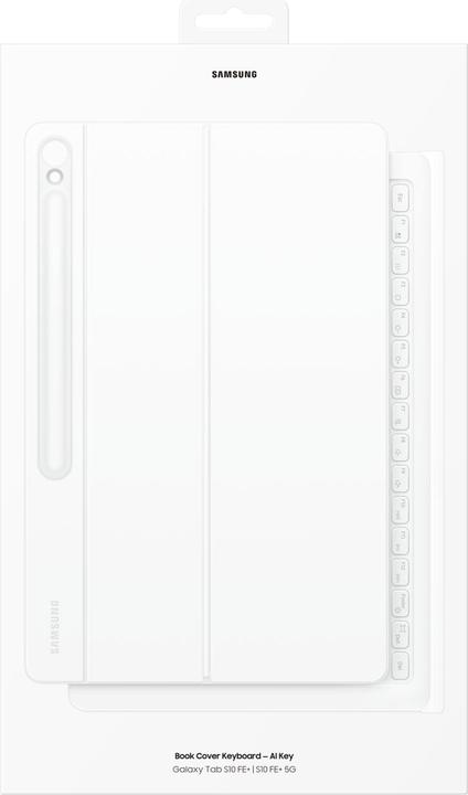 Image du produit Samsung Etui Book Cover Keyboard AI Key do Galaxy Tab S10 FE+ biały (ING. Int.)