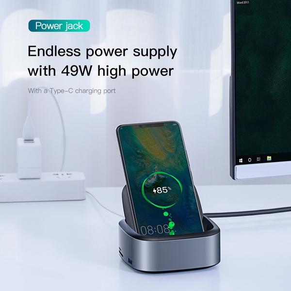 Actual product image Baseus USB Type C Docking & 8-in-1 Hub