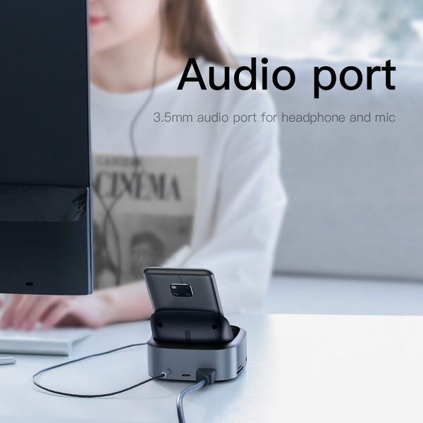Actual product image Baseus USB Type C Docking & 8-in-1 Hub