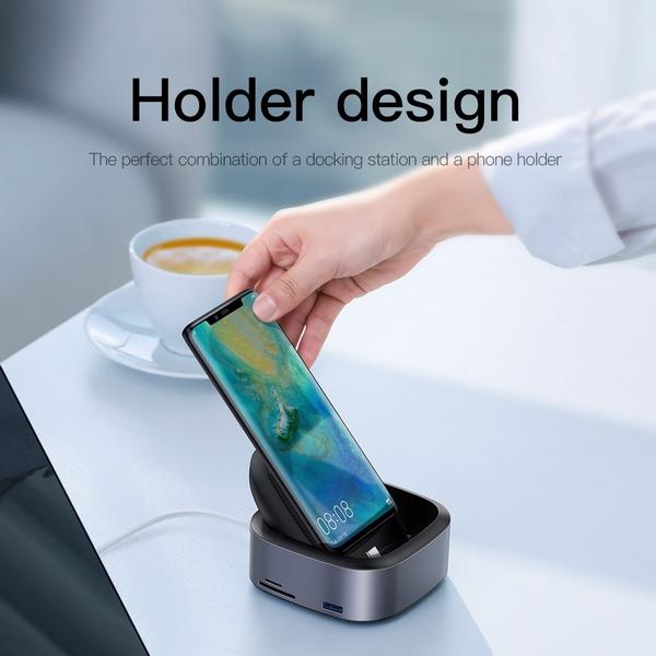 Actual product image Baseus USB Type C Docking & 8-in-1 Hub