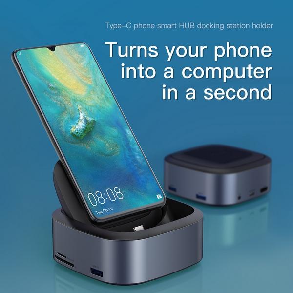 Actual product image Baseus USB Type C Docking & 8-in-1 Hub