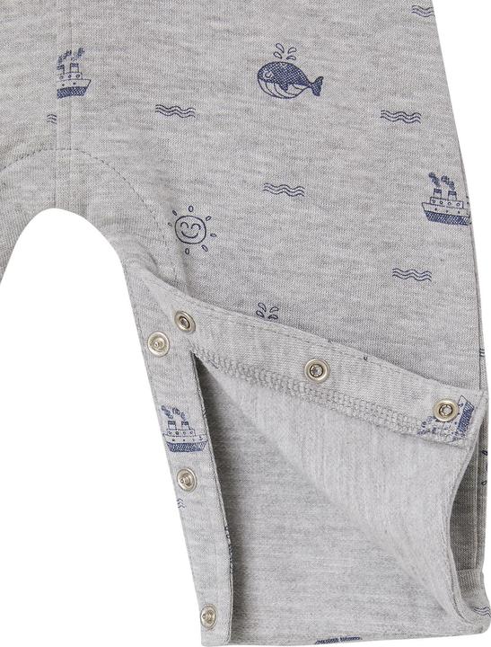Actual product image Vertbaudet Baby Sweat-Latzhose, maritimer Print (104)
