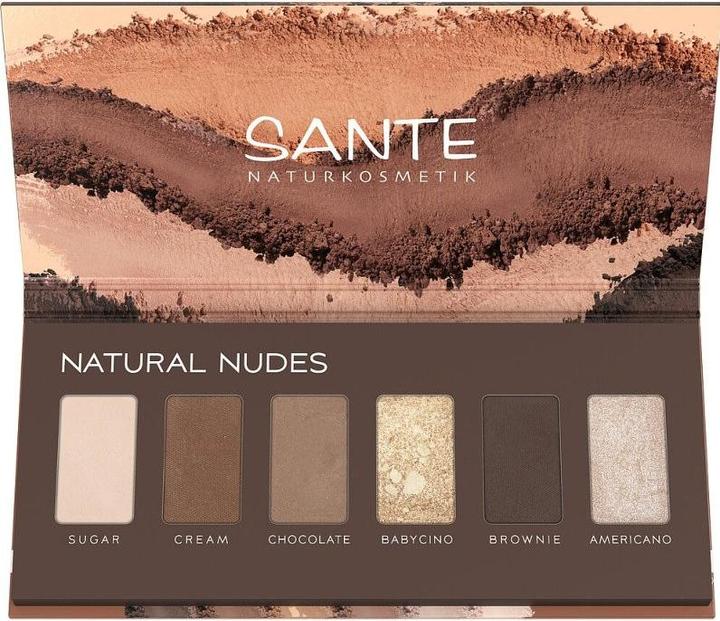 Actual product image Sante Natural Nudes High-Pigment Eyeshadow Palette (Nudy Shades)