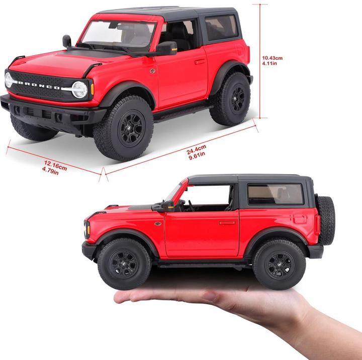 Image du produit Maisto Ford Bronco Wildtrak 2021 1/18 red