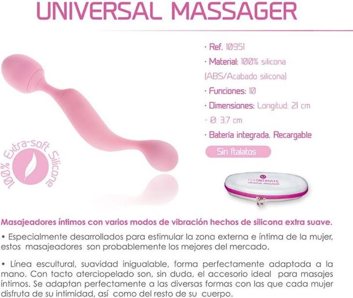 Produktbild Femintimate Universal-Massager-Silikon-Vibrator Rosa