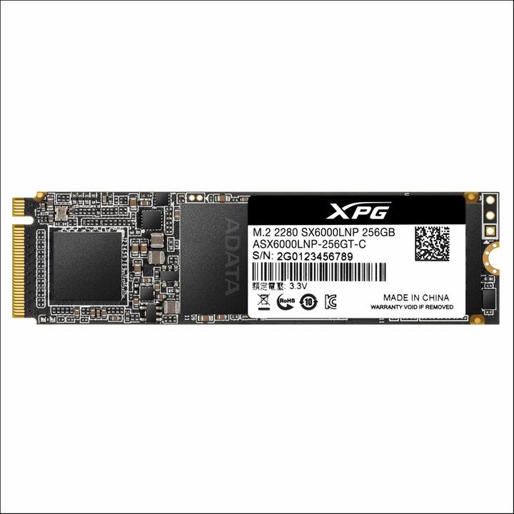 Actual product image Adata SX6000 (256 GB, M.2 2280)