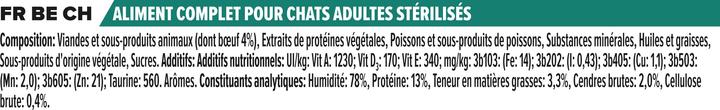 Actual product image Purina ONE Nutrisavour (Adult, 10 pcs., 850 g)