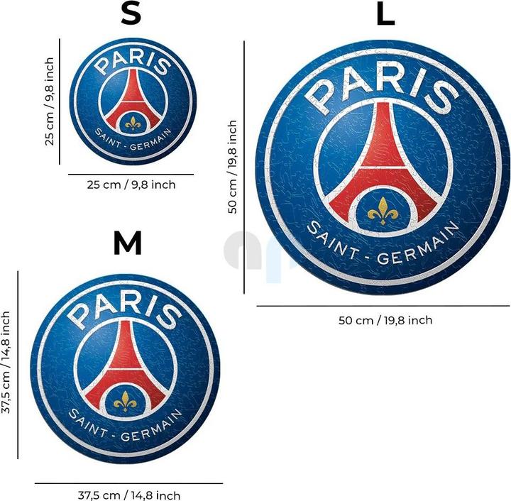 Produktbild Iconic PSG FC - Logo - Holz Puzzle Grösse L (500 Teile) (500 Teile)