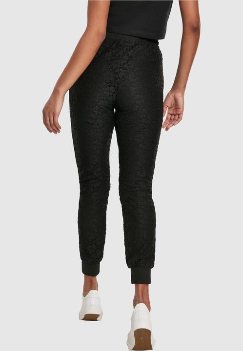 Image du produit Urban Classics Pantalon de jogging en jersey de dentelle pour dames (M)