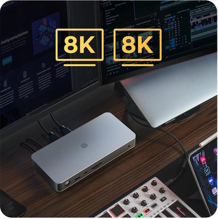 Actual product image Icy Box IB-DK2880-C41 (USB-C, 11 Ports)