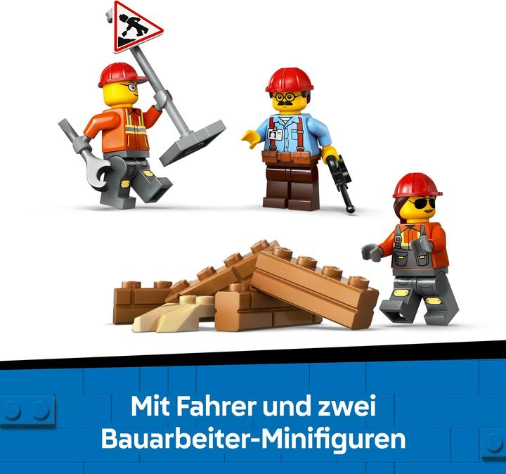 Produktbild LEGO Gelber Bulldozer mit Frontlader (60466, LEGO City)