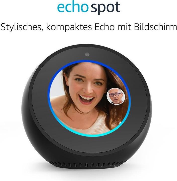 Actual product image Amazon Echo Spot (IFTTT, Amazon Alexa)