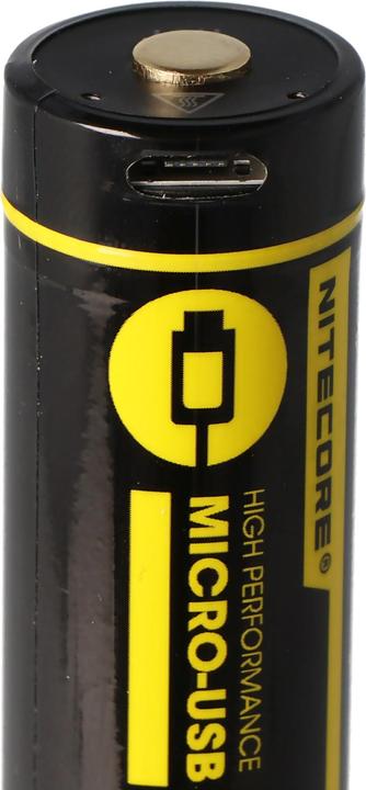 Actual product image Nitecore 18650 USB Akku 2600mAh NL1826r