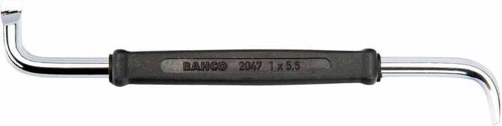 Produktbild Bahco Doppelt abgewinkelter Winkelschraubendreher für Schlitz-Schrauben, 10 x 175 mm