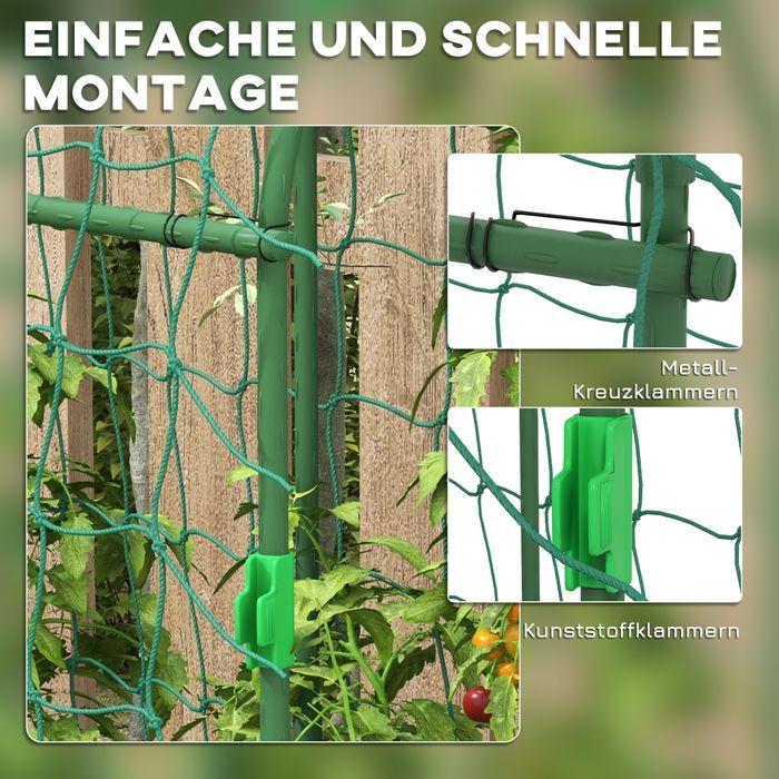 Produktbild Swisshandel24 Rankgitter, verstellbares Spalier, mit Netz, für Garten, Balkon, Stahl, Grün, 43 x 182 x 183 cm (182 cm, 43 cm)
