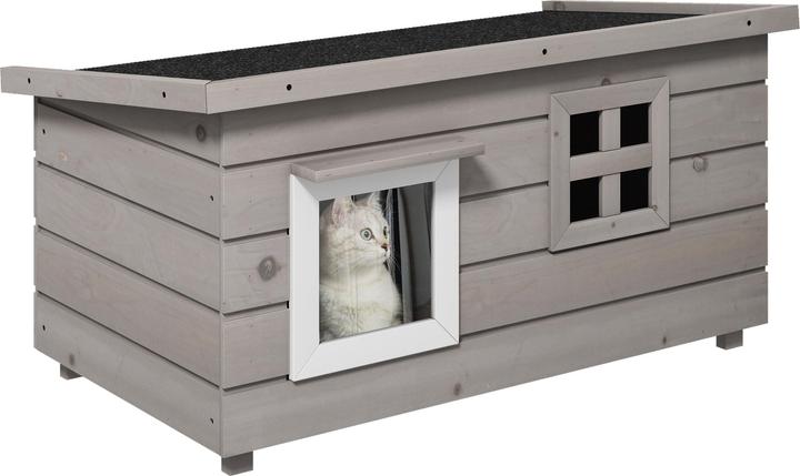Produktbild PawHut Katzenhaus mit Fenster (Katze)