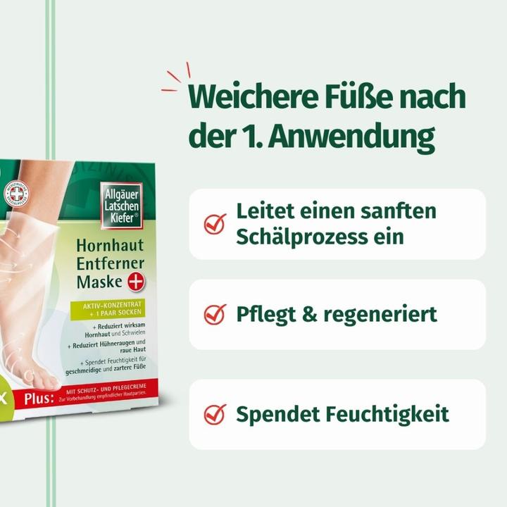 Actual product image Allgäuer Callus remover mask (Callus removers)