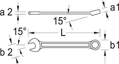 Produktbild Gedore 7 XL 14 Ring-Maulschlüssel extra lang UD-Profil 14 mm (14 mm)