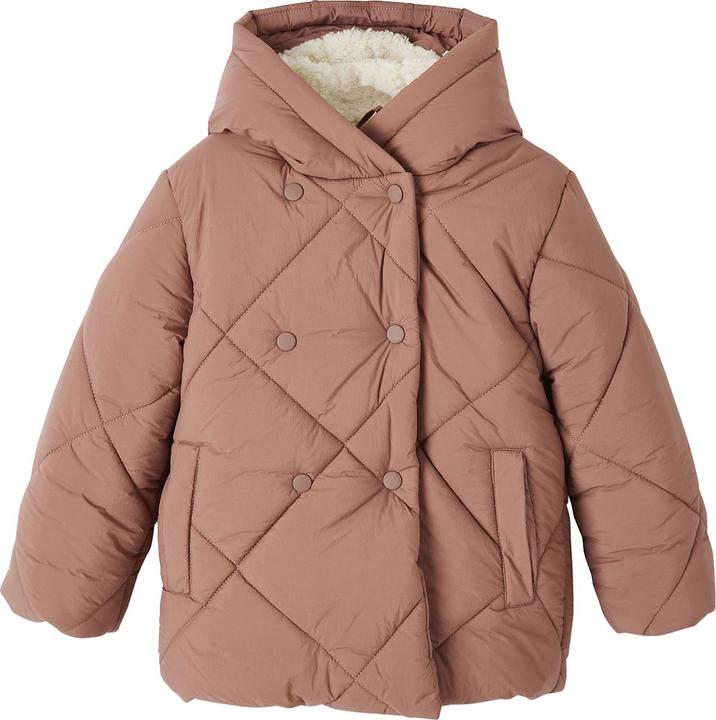 Produktbild Vertbaudet Mädchen Kapuzen-Steppjacke mit Teddyfleece-Futter, Wattierung Recycling-Polyester (116)