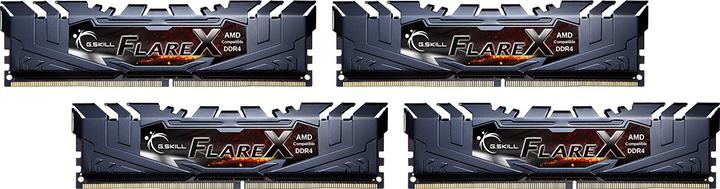 Productafbeelding G.Skill Flare X (voor AMD) F4-3200C16Q-32GFX Geheugenmodule GB DDR4 (4 x 8GB, 3200 MHz, DDR4 RAM, DIMM 288 pin)