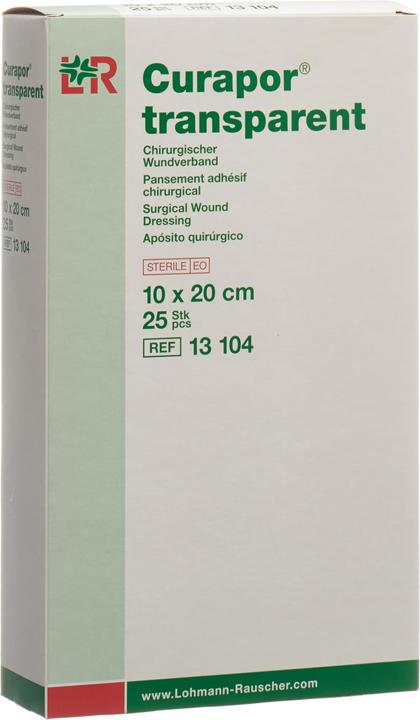 Curapor Wundverband 10x20cm transparent (25 x)