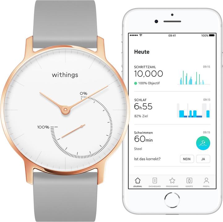 Image du produit Withings Acier Or rose (Montre analogique, Montre connectée, 36 mm)