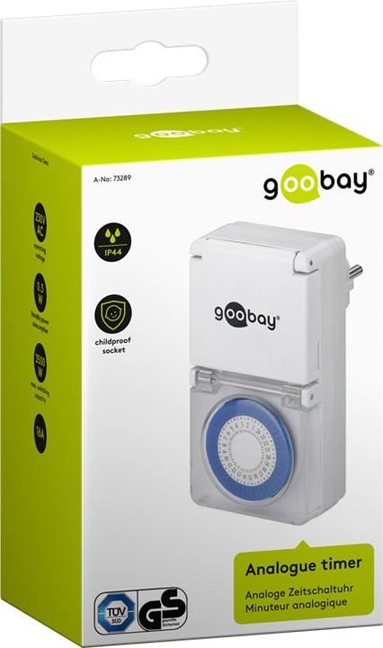 Productafbeelding Goobay Analoge timer IP44