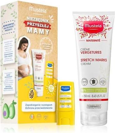 Actual product image Mustela Mustelas Must -The Future We Have Cream for Stretch Marks 250 ml + Sunscreen SPF 50 9 m (Sun cream face, SPF 50)
