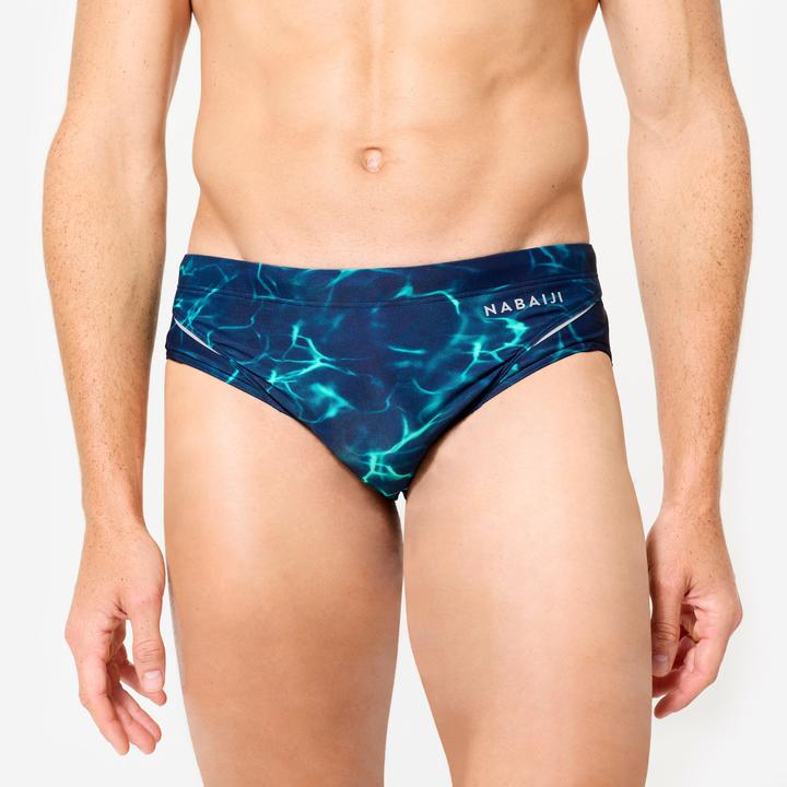 Nabaiji Badehose Slip Herren - 900 Tiare blau/grün (40)