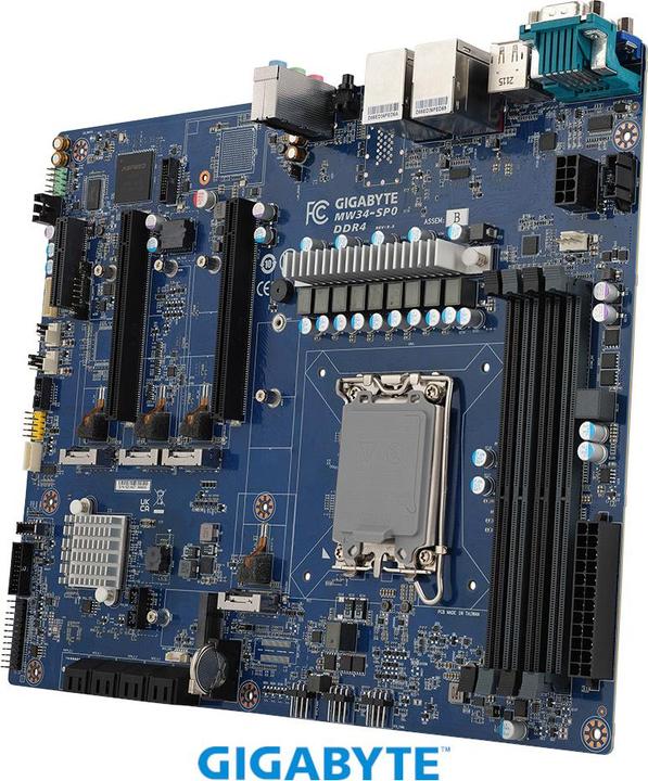 Actual product image Gigabyte INTEL MB MW34-SP0 1XCPU 4XDIMM (LGA 1700, Intel SoC, ATX)