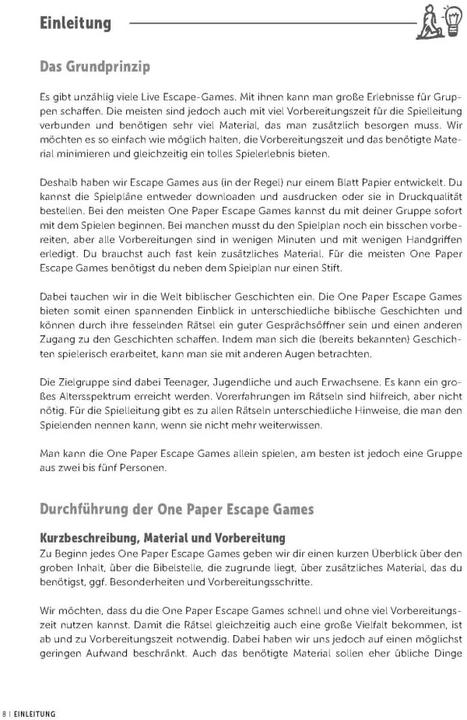 Produktbild One Paper Escape Games (Deutsch)