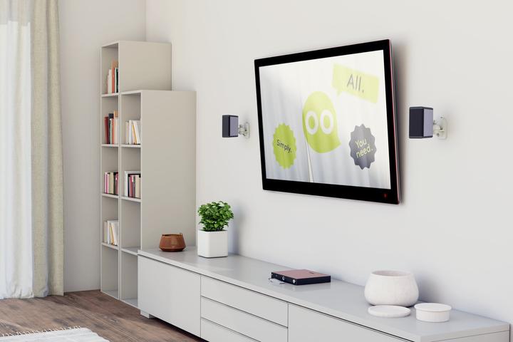Actual product image Goobay Universal (1 pair, Wall installation, Pivoting, Tiltable)