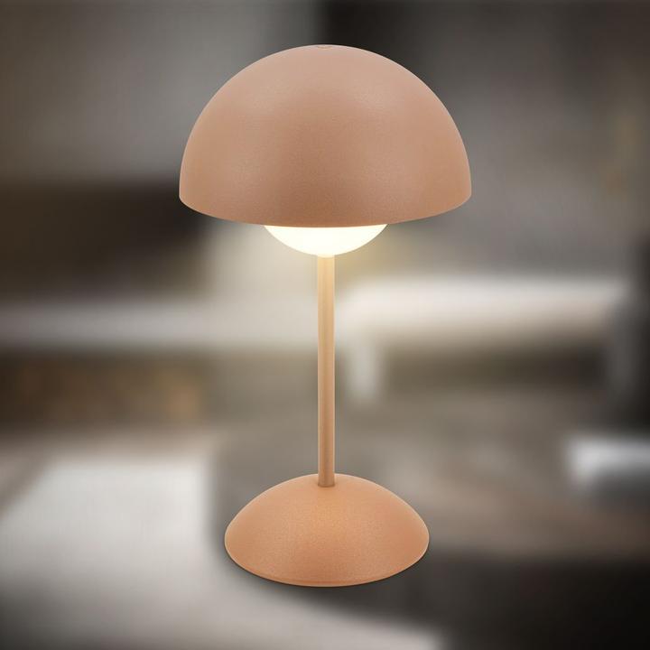 Produktbild Briloner Brilo unplugged KUGLE Akku LED Tischleuchte, stufenlos dimmbar - Coffee (250 lm)