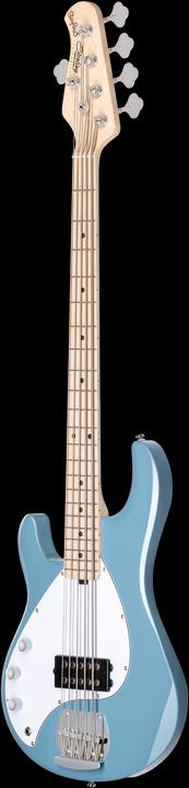 Produktbild Bassgitarre, S.U.B., StingRay RAY5, 5-Saiter, Chopper Blue, Lefthand (E-Gitarre)