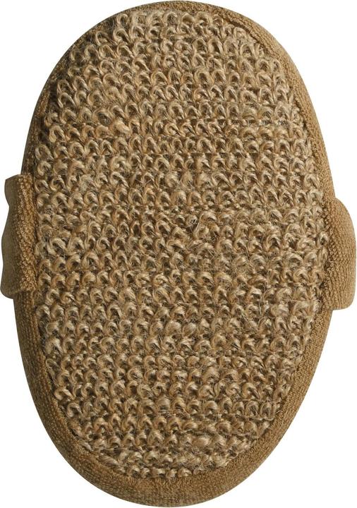 MSV Peelingschwamm aus Jute 17.5 x 10.3 cm, Braun