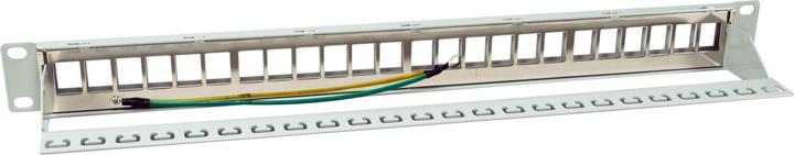Produktbild equip Patchpanel 24x RJ45 Cat6A 19" FTP 1HE Premium hellgrau