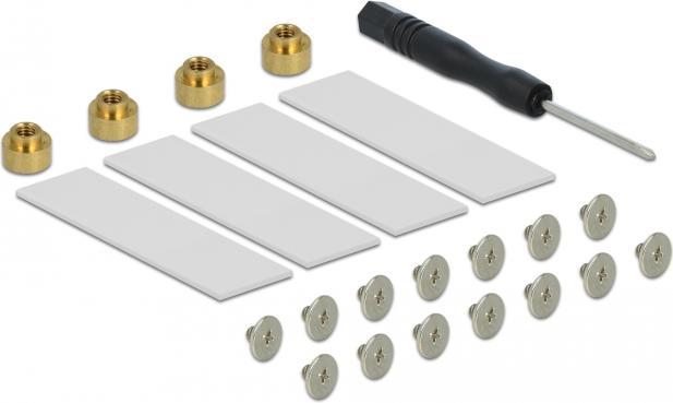 Image du produit Delock Carte PCI Express 4.0 x16 vers 4 x internes NVMe M.2 Key M avec dissipateur thermique et ventilateur