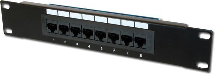 Produktbild Digitus CAT 5e Klasse D Patchpanel ungeschirmt 8-Port RJ45 8P8C LSA 1U