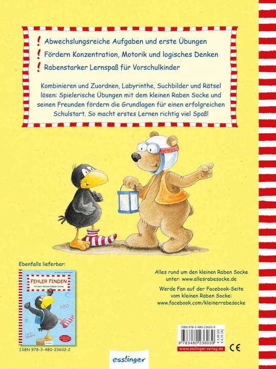 Produktbild Der kleine Rabe Socke: Rätsel lösen mit dem kleinen Raben Socke (Deutsch, Annet Rudolph, 2020)