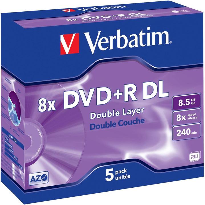 Produktbild Verbatim Dvd+R dl (5 x)