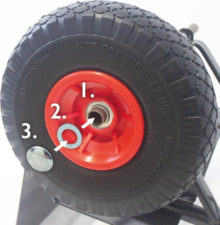 Produktbild pro-bau-tec Sackkarre PU Basis 10540 150kg (150 kg)