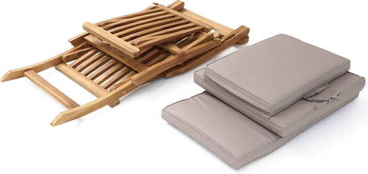 Immagine prodotto Axi Sedia a sdraio Costa in teak con cuscino (170.60 cm)