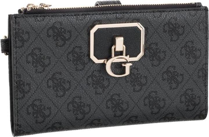 Guess Alisa, Textile Wallet, 4G Logo, 23380, Brown, For Women